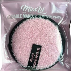 New Miss Lil Re-Useable Makeup Remover Pads Pink/ Black